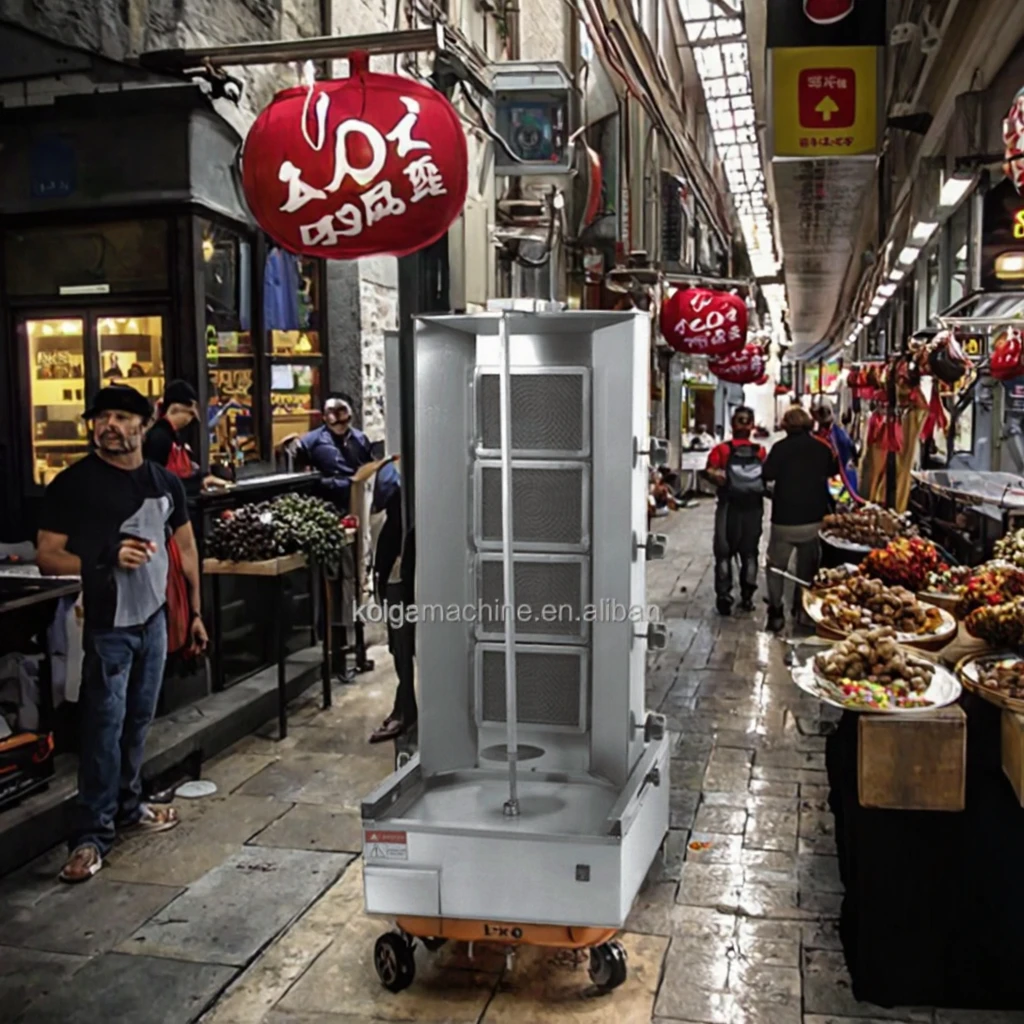 كويدا آلة صناعية شعبية كباب دونر شواية مع محرك #2
