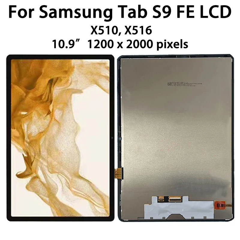 X510 X516B Lcd Premium para Samsung Tab S9 FE pantalla táctil digitalizador Panel montaje Tab S9 pantalla Lcd