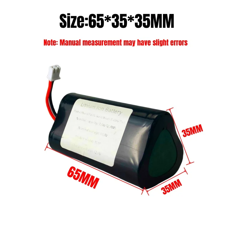 18650 lithium battery 10.8V 3000mah 18650 series mini fascia gun rechargeable battery pack
