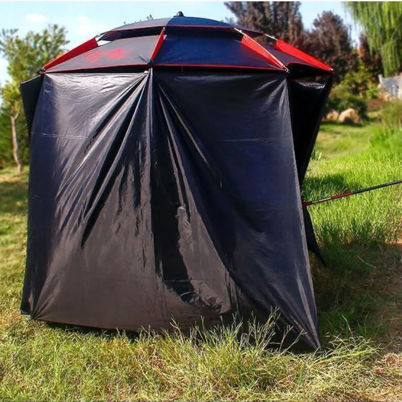 Parasol Fishing Umbrella  Canopy  Beach Sun protect Apron Fishing Umbrella Universal Rainproof Folding Umbrella