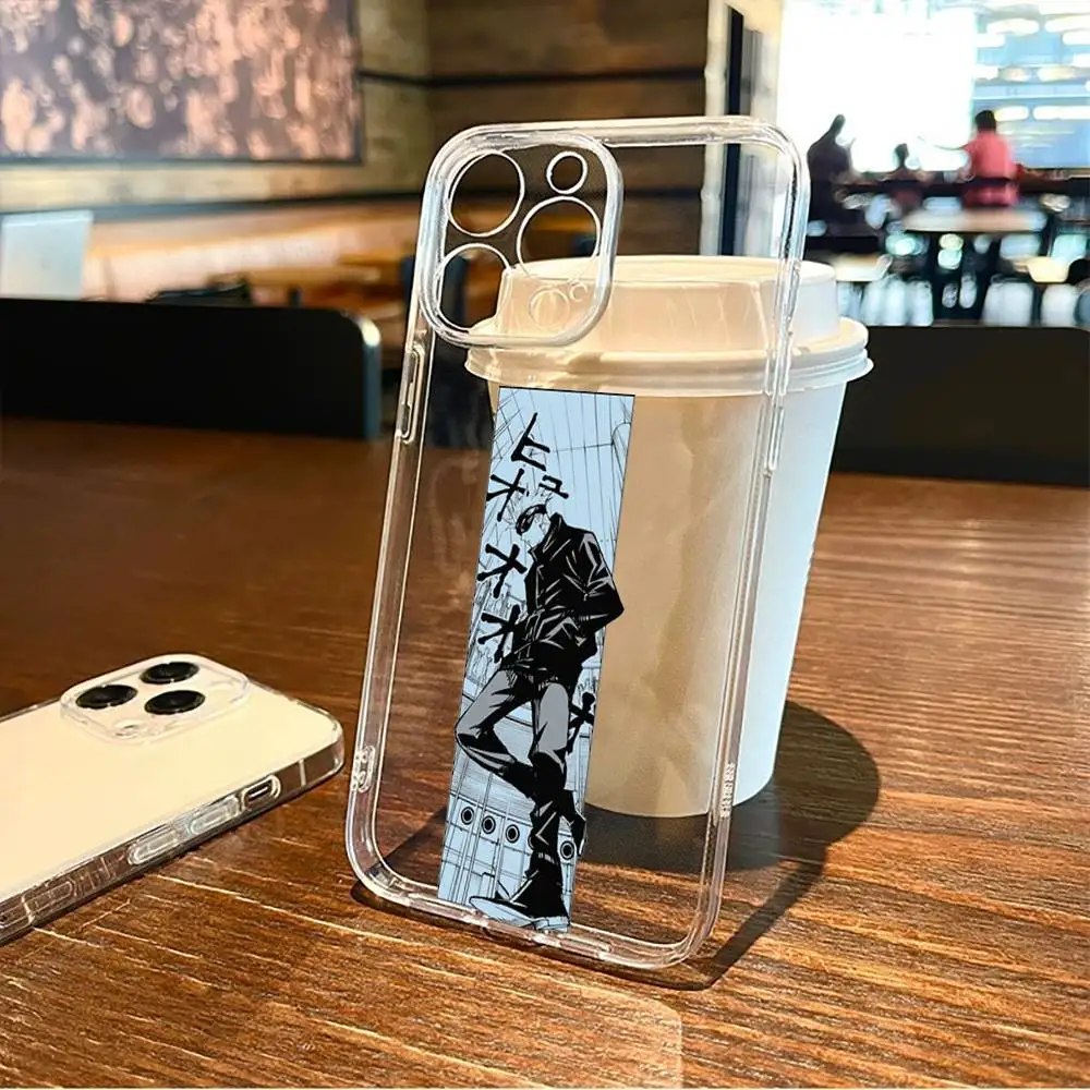 حافظة هاتف J-Jujutsu K-Kaisen G-Gojo S-Satoru لهاتف iPhone17,16,15,14,13,12,11 Plus,Pro Max غطاء شفاف ناعم #2