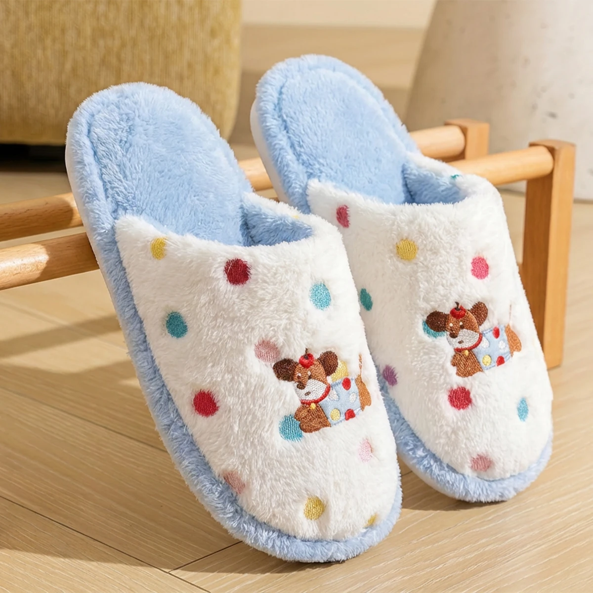 

Уютные и теплые женские зимние тапочки – мягкая подошва, пушистые, комфортные домашние тапочки, идеально подходят для использования в спальне, тапочки для дома