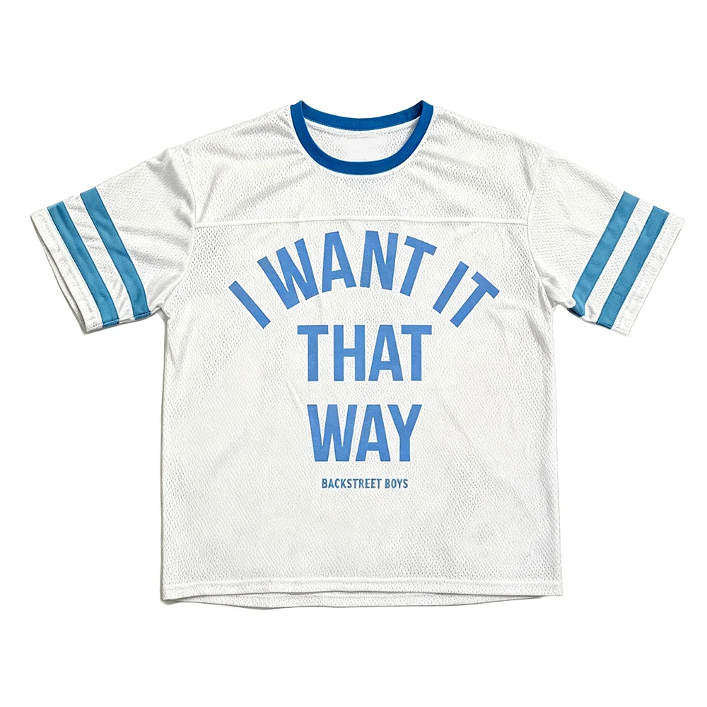 B-Backstreet B-Boys Parent‑Child Matching Crop Football Tee, Quick‑Dry Breathable Mesh Unisex Family Short Sleeve Jersey Tops