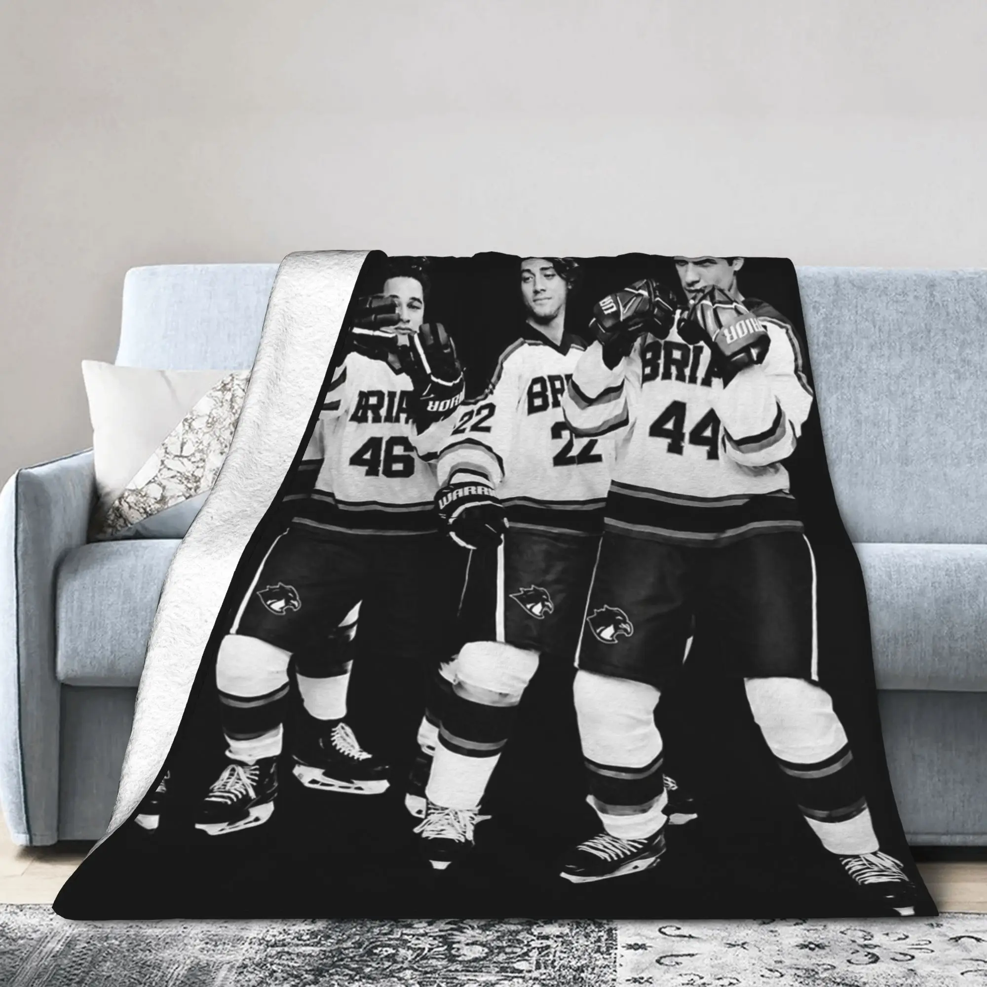 Off Campus  Hockey Romance Briar U Knitted Blanket Coral Fleece Plush  Ultra-Soft Throw Blanket for Home Couch Bedroom Quilt