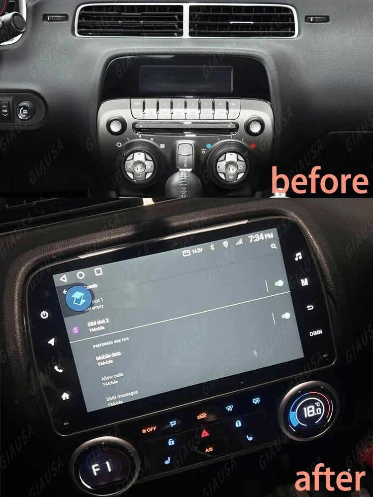 

8 inch Car Radio Android 13 CarPlay For Chevrolet Camaro 2010 2012 2013 2015 Multimedia Video Player GPS WIFI Stereo Head Unit