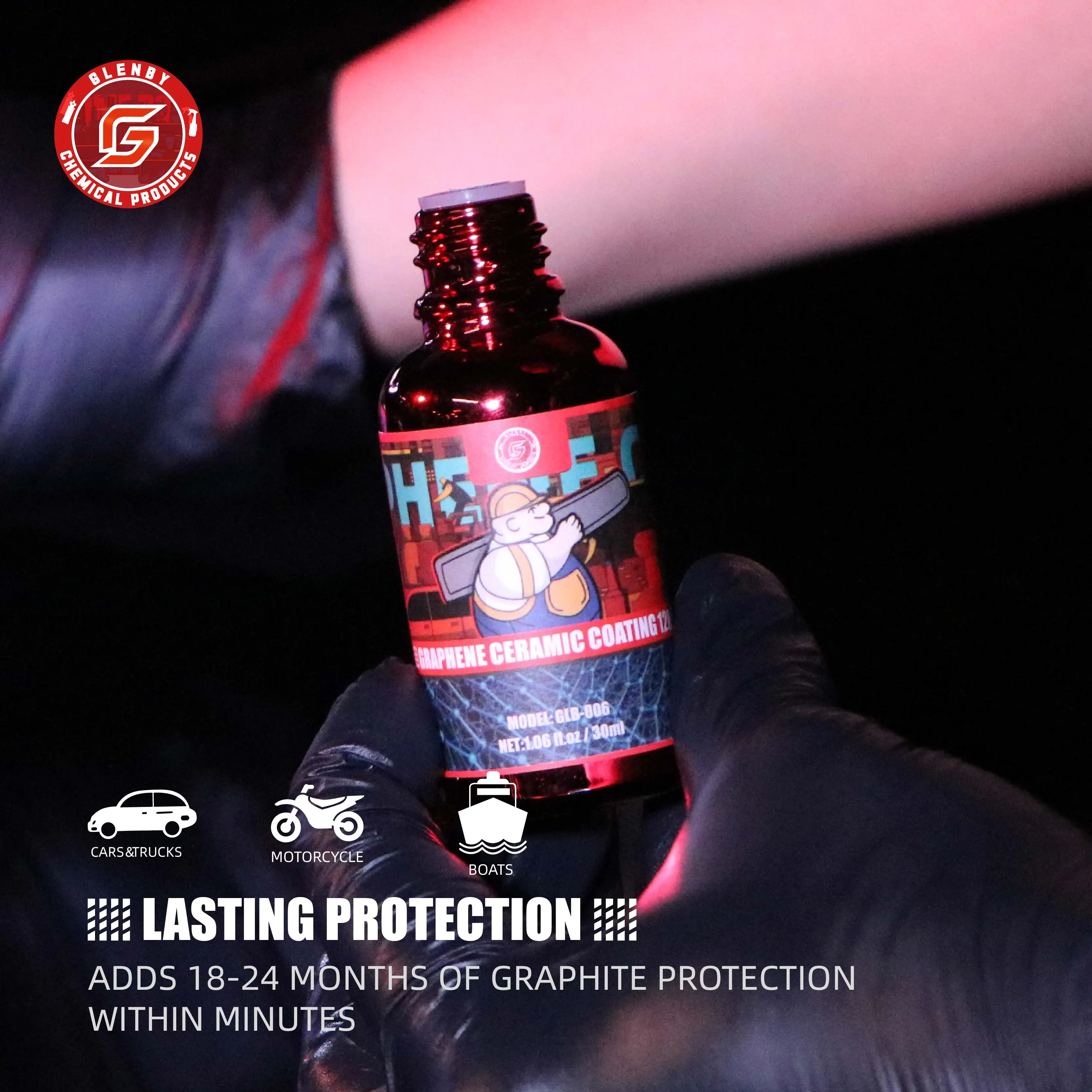 

Графеновое покрытие 12H, против царапин, против УФ-излучения, профессиональный водонепроницаемый продукт для ухода за автомобилем для детализации автомобилей, профессионалов, блеск