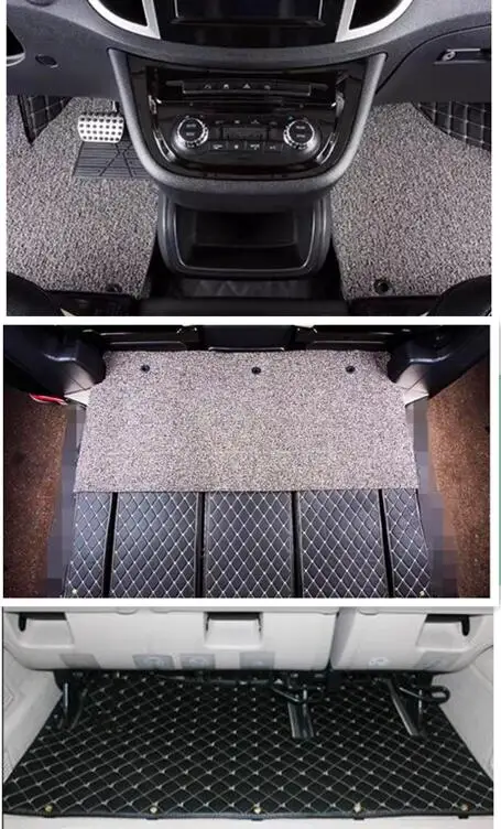 

Custom special car floor mats for Mercedes Benz V 300 d W447 2026-2014 7 8 seats double layers carpets Rugs for V300 V300d 2024