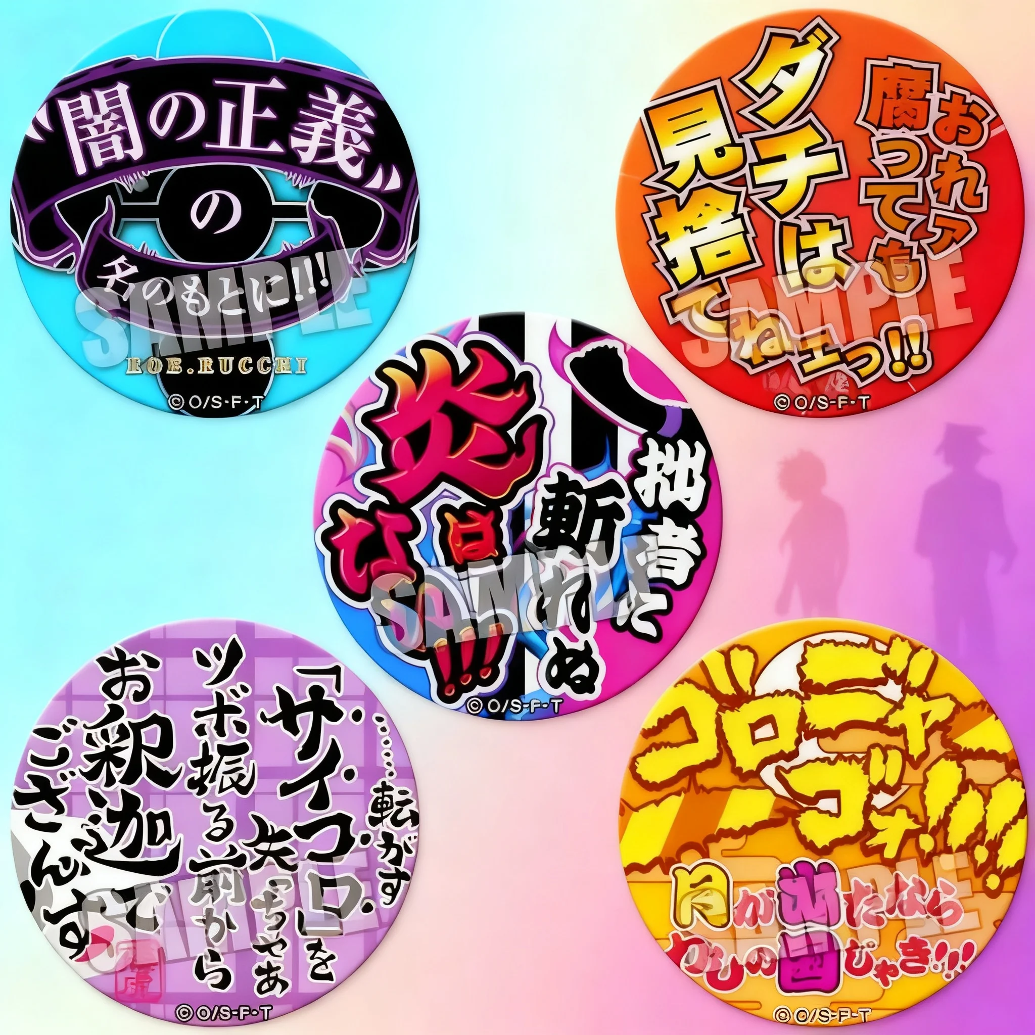 

Anime Badge Keychain Mirror G2 21 25 One Piece Pirate King Famous Lines 2017 Animation Merchandise Accessories