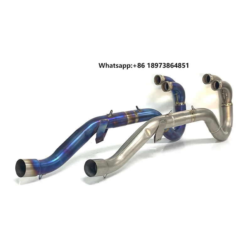 

Motorcycle Exhaust Pipe for 525EXC 525SX 525SXS Exhaust Front Header Escapes 2003 2004 2005 2006 2007 Dual Titanium Alloy