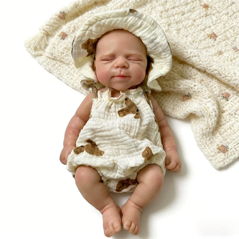 12inch 30CM Mini Girl Doll Full Body  Silicone Pascale Soft Touch Sleeping Baby