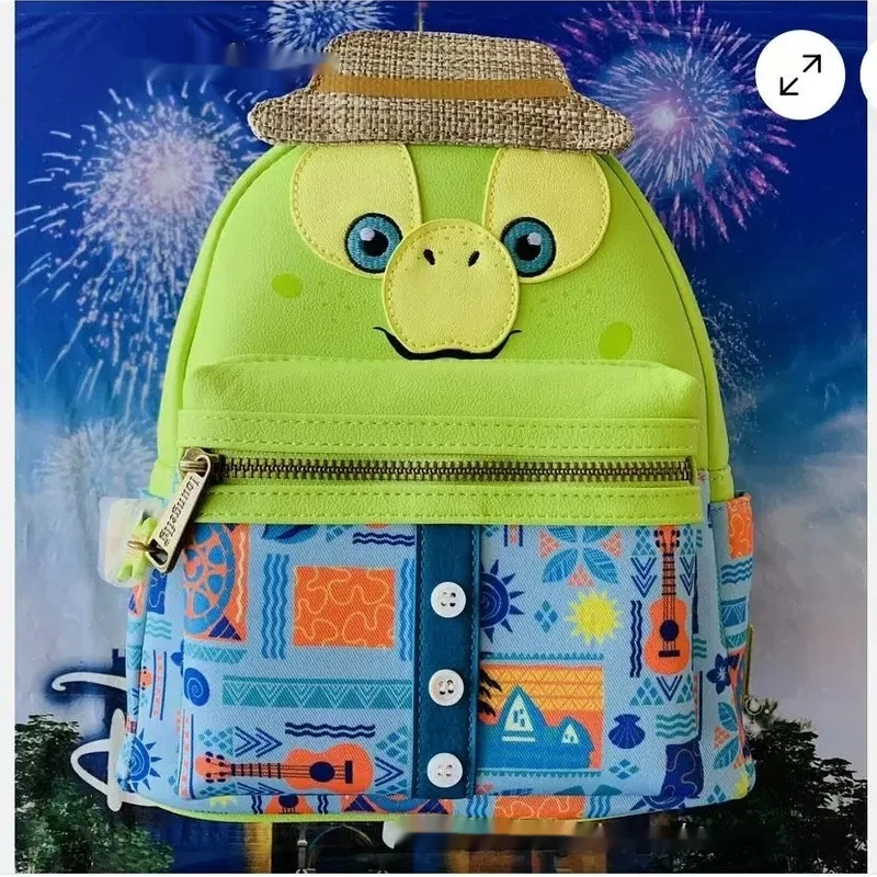 

Cartoon Anime Disney Series Backpack Cute Little Sea Turtle Large Capacity Storage Schoolbag Adjustable Straps Peripheral Gifts