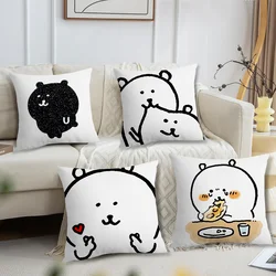 Japan Cute J-Joke B-Bear Christmas cushion cover For Bedroom Car Coffee Shop Room and Living Room Sofa Decorative PillowCover
