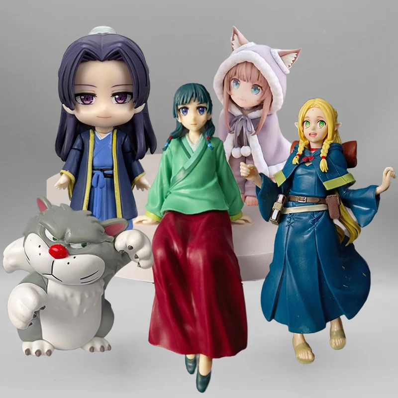 

Anime Maomao Figures The Apothecary Diaries Toys Jinshi #2372 Dolls Q Version Kawaii Cat Lucifer Figure PVC Marcille Model Toys