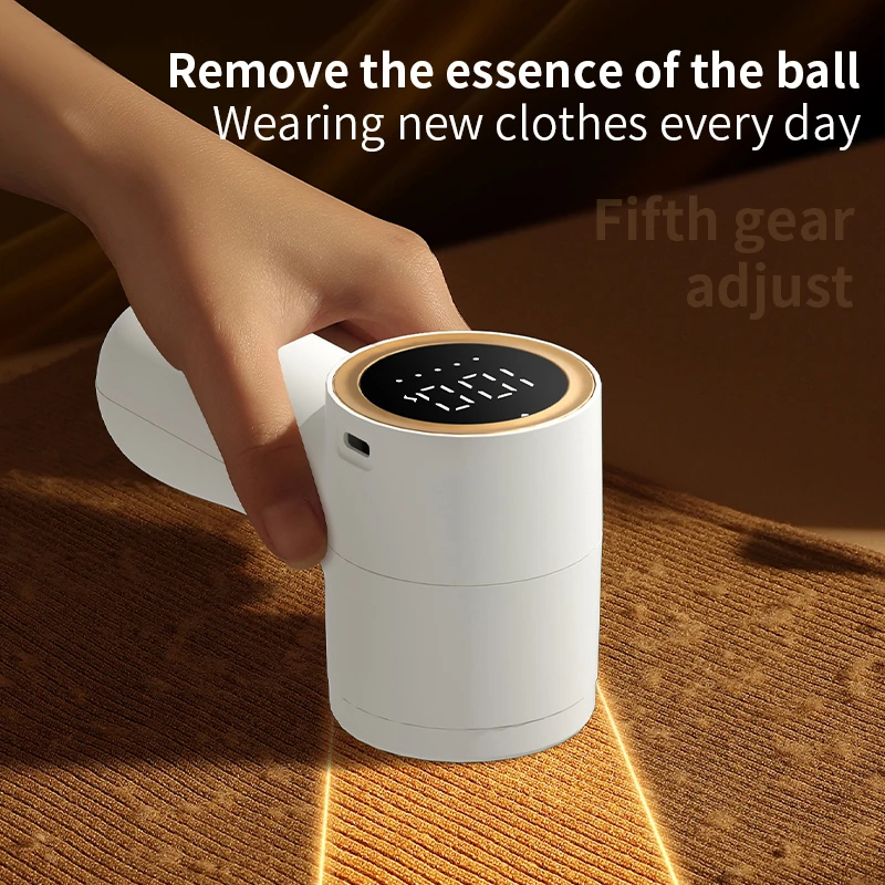 Xiaomi Electric Lint Remover Intelligent USB Rechargeable Digital Display Hairball Trimmer Portable Clothes Shaver 5 Gear Razor