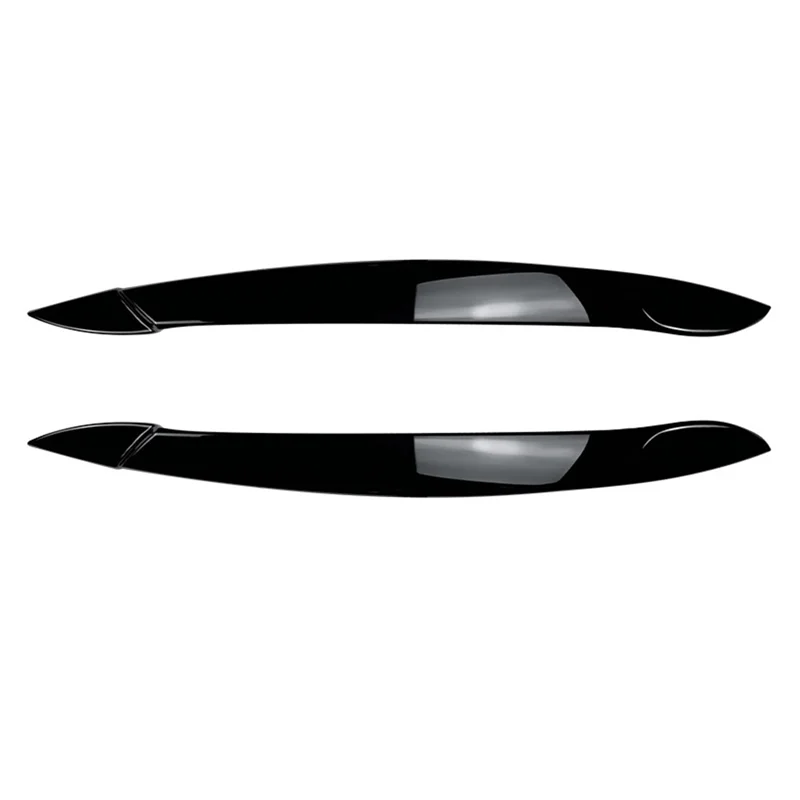 

Car Front Headlight Cover Head Light Lamp Eyelid Eyebrow Trim ABS For BMW X5 E70 2008-2013 Gloss Black Parts Accessories