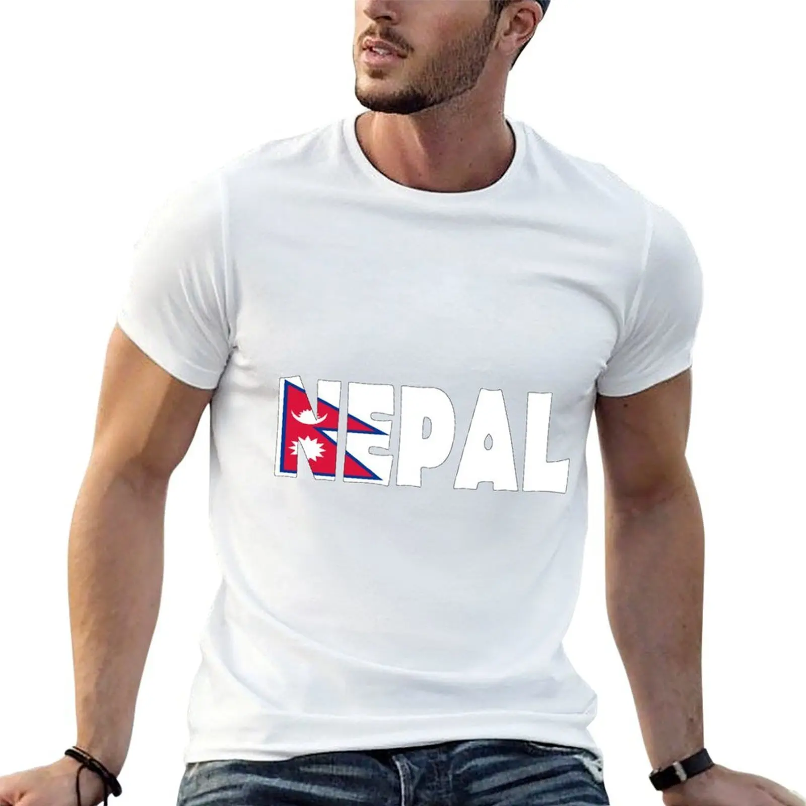 Nepal T-Shirt vintage graphic tee blanks mens t shirts