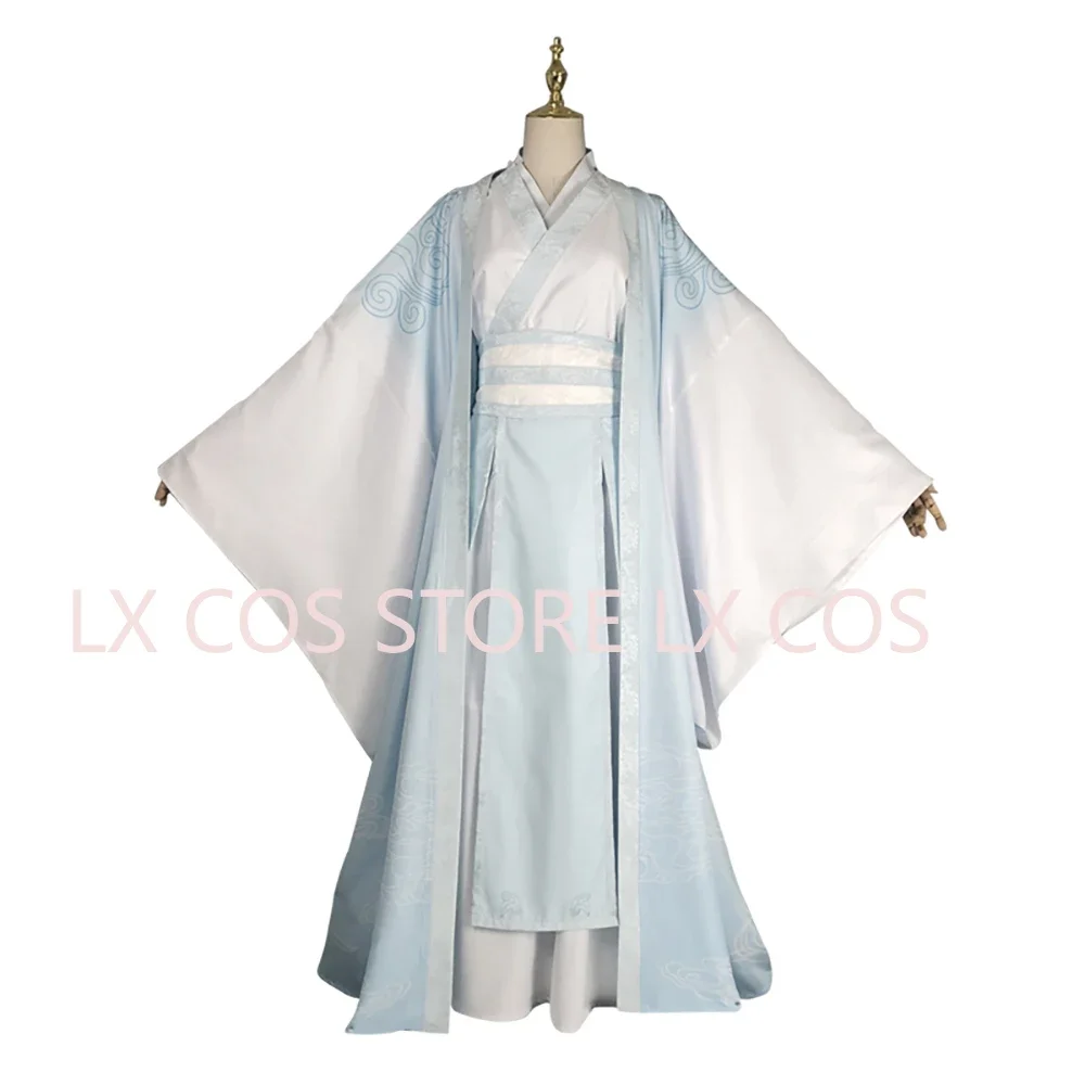 In stock Lan Wangji Cosplay Costume Mo Dao Zu Shi Original Lan Zhan Ancient Costume Wei Wuxian Yiling Patriarch Halloween Gifts