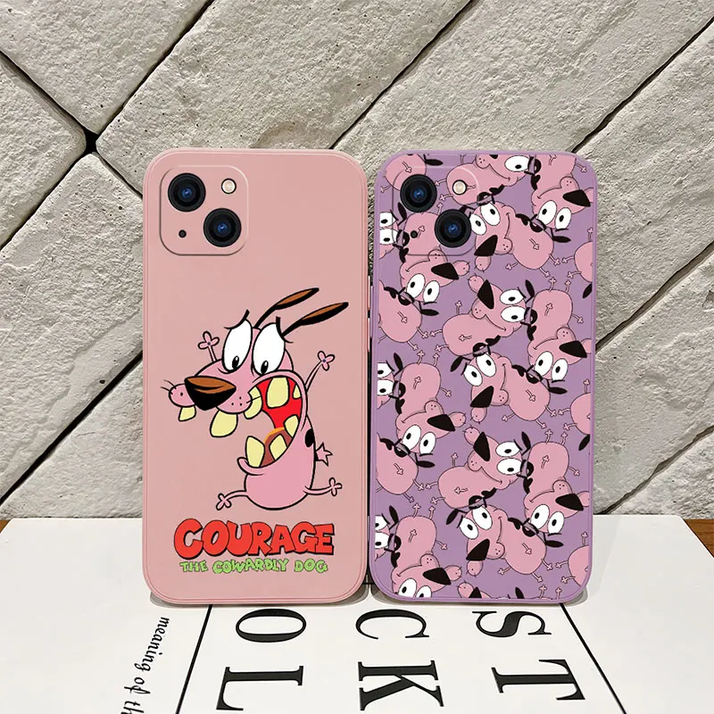 Courage Cowardly Dog Phone Case For Xiaomi Redmi Note 12 12S 12C 10 10C 10A 10T 9 9T 9A 11 11S 11T Pro Plus 4G 5G Soft Tpu Cover