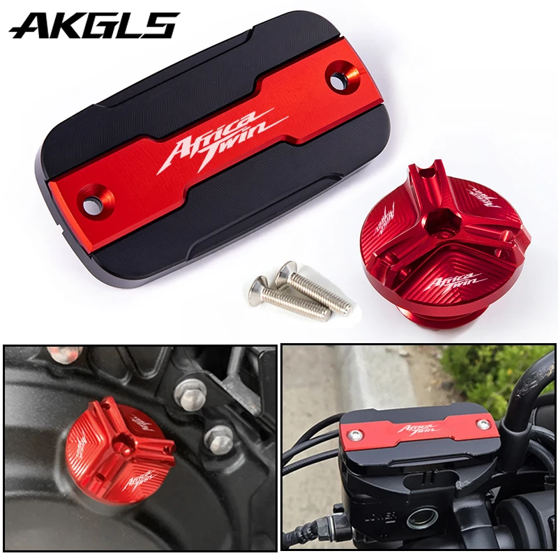 

For HONDA Africa Twin CRF 1100 1000 750 CRF1100 1000L Motorcycle front brake fluid and oil filler cover protection Accessories