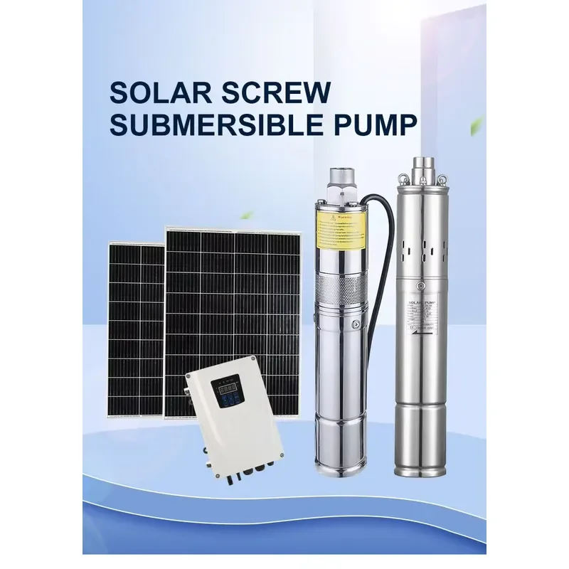 Complete Kit Stainless Steel Deep Well Submersible Solar Water Pump for Agricultural Irrigation view 3