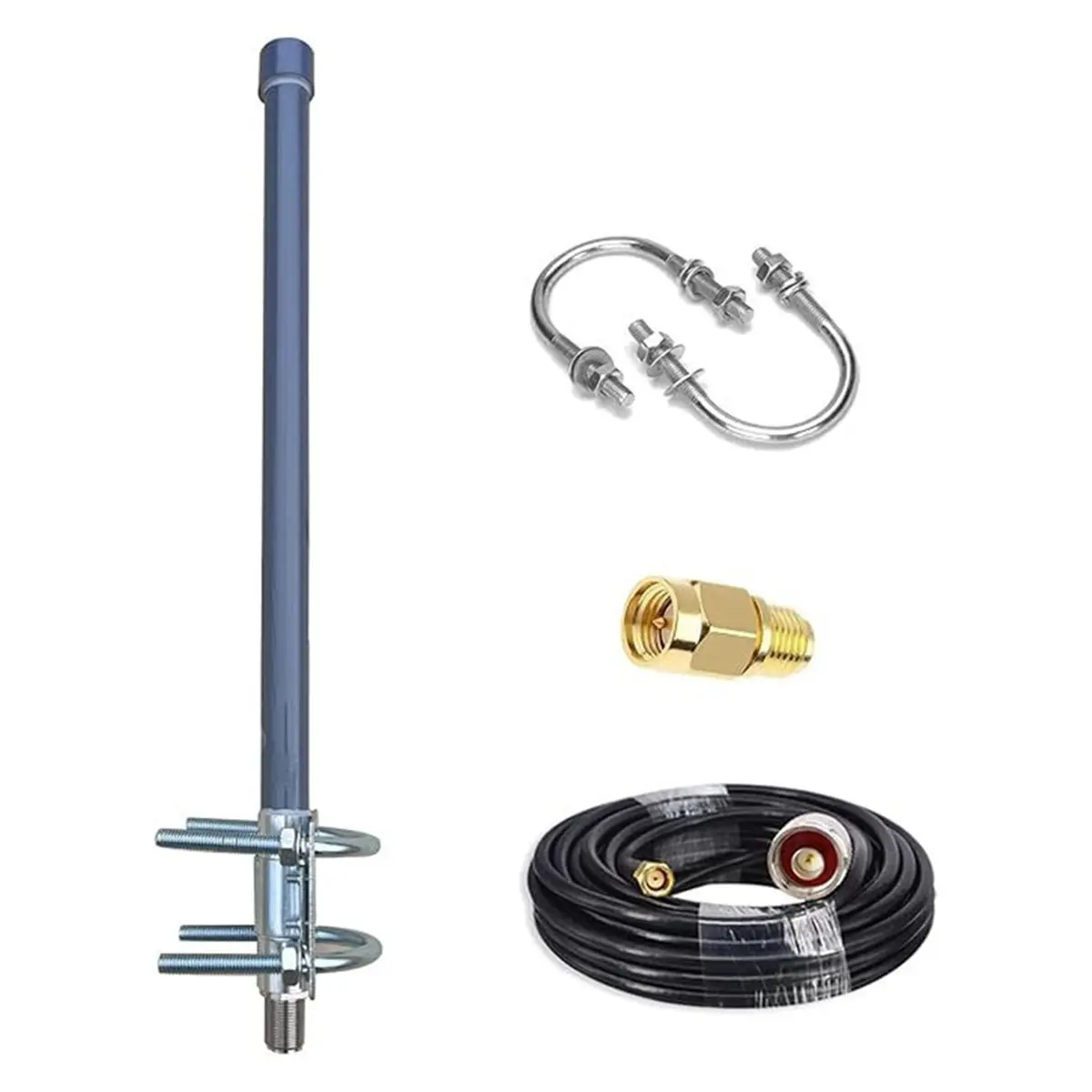 A72U 868MHz Long-Range LORA Antenna 40cm N-Female Connector Antenna for Meshtastic Solar Node/Repeaters/Devices