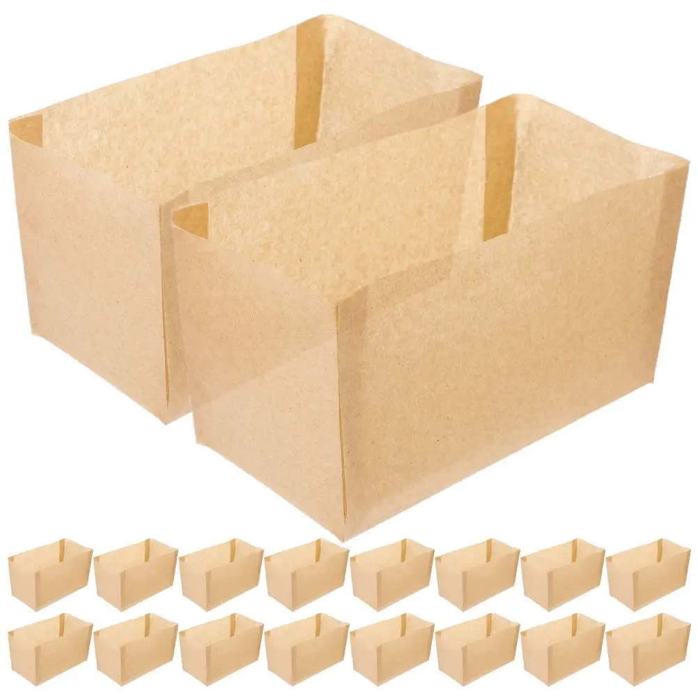 

50 Pcs Bread Pan Liner Loaf Baking Liners Parchment Paper Raw Wood Pulp Disposable Bake Accessories Kitchen Barware