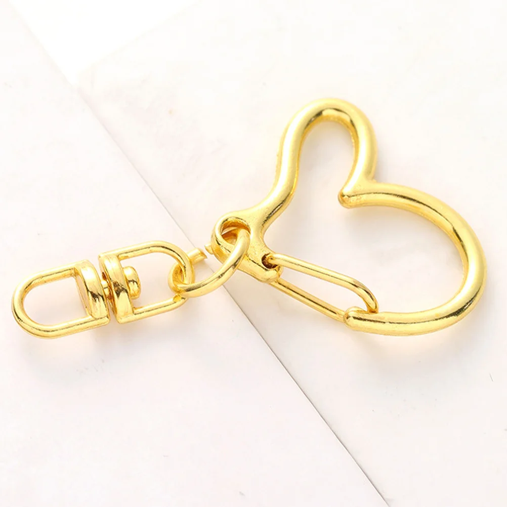 40 Stück Herz-Schlüsselanhänger-Verschlüsse aus Metall, Karabinerverschnallen, DIY-Schmuckherstellungsteile, Verbindungsschnallen für Schlüsselanhänger, Zubehör