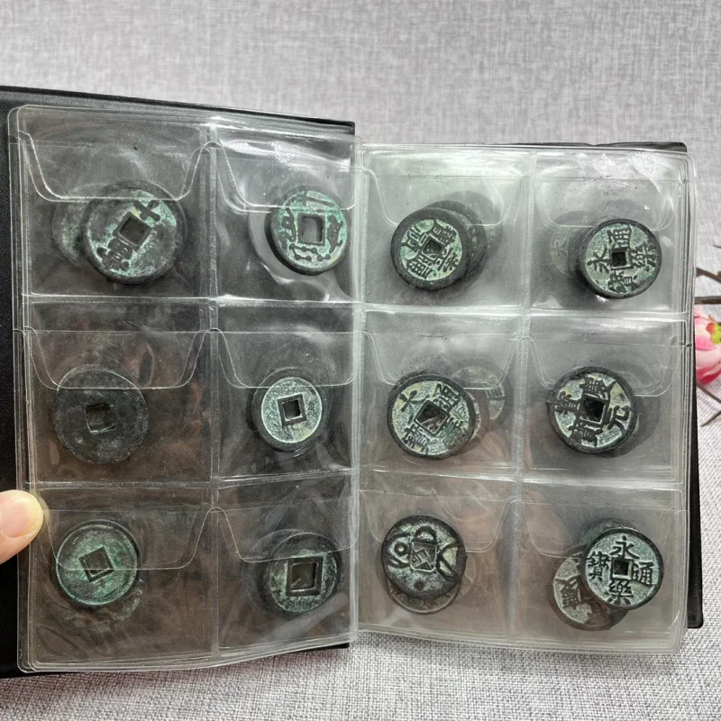 Antique Imitation Ancient Coins from Tang, Song, Yuan, Ming, and Qing Dynasties60Free booklet included2.5Approximately Centimete