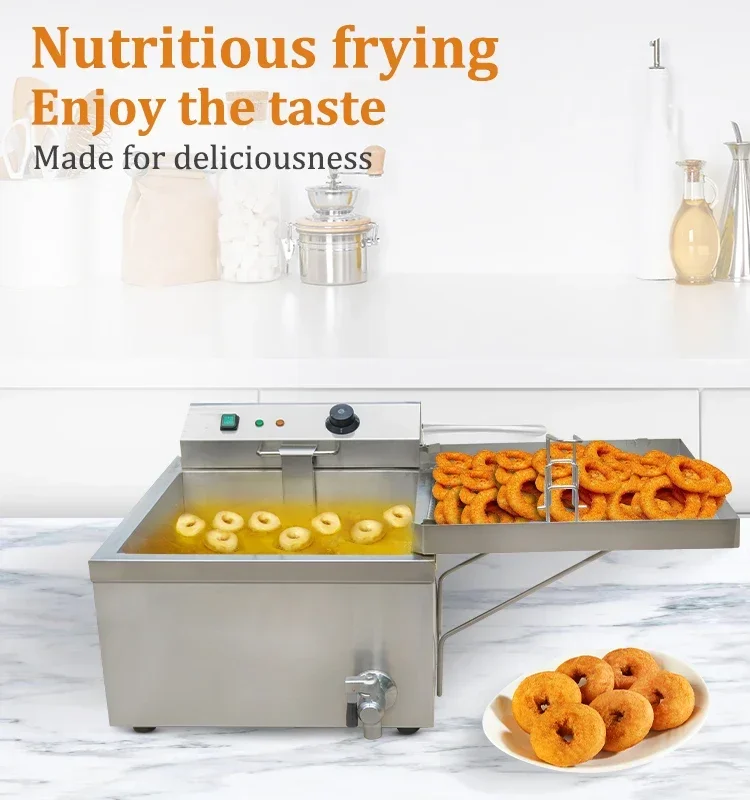 Commercial Large-capacity Electric Fryer Can Maintain A Constant Temperature Temperature Adjustment Stainless Steel Fryer