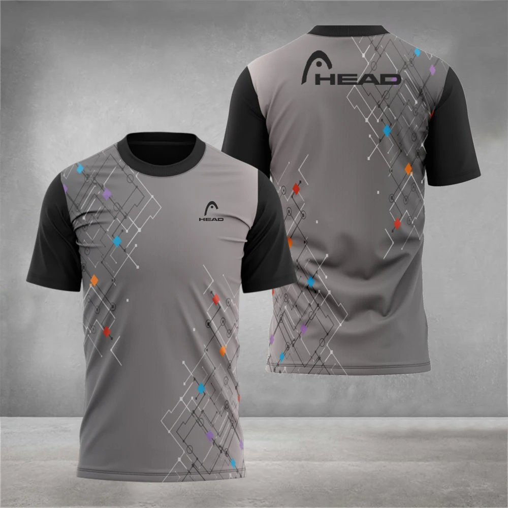 Camiseta de verano para hombre, ropa deportiva de bádminton, tenis, Fitness, deportes al aire libre, correr, camiseta transpirab