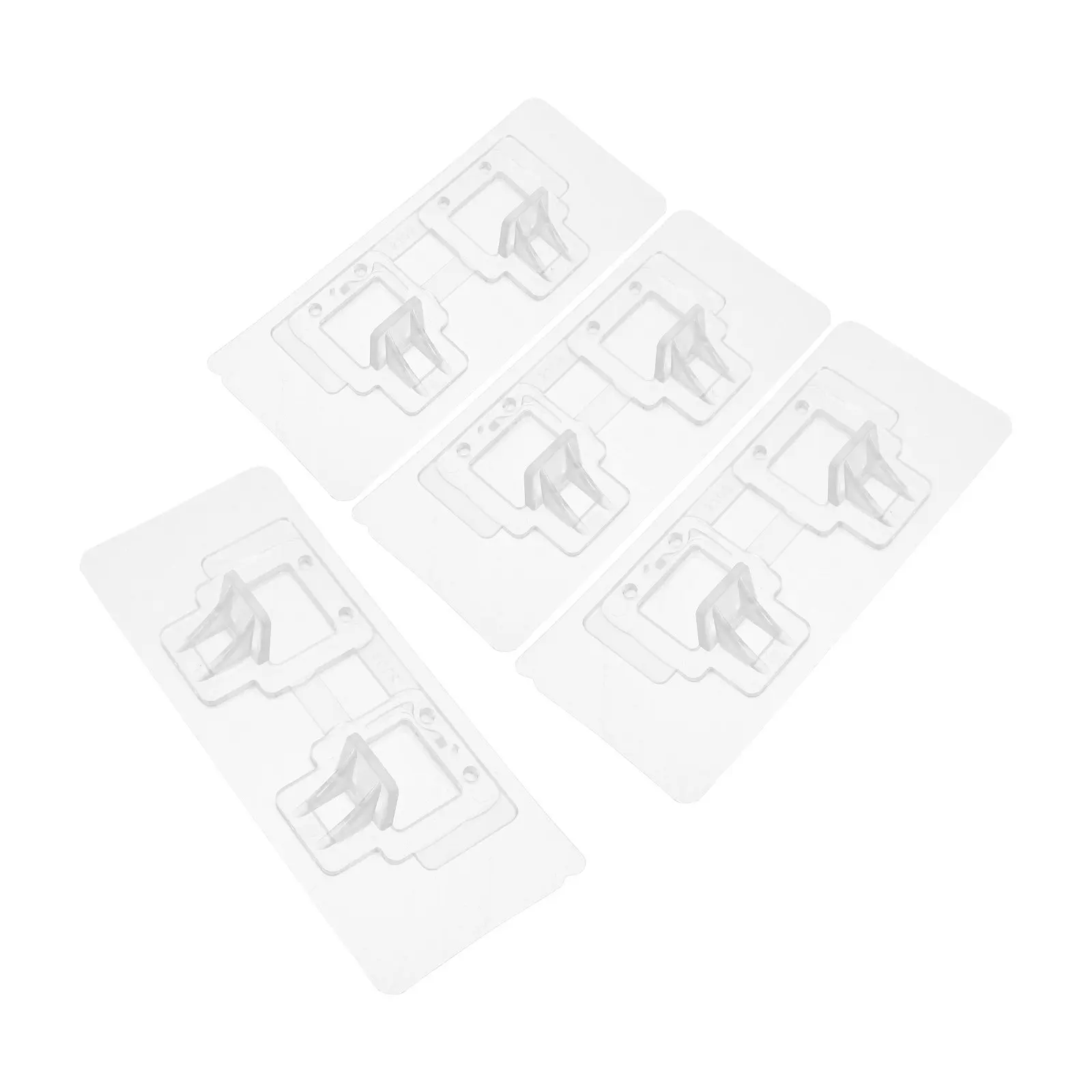 4Pcs Floor Mirror Support Stand Anti-Tip Adhesive Stabilizer No Drill Full Length Mirror Base Safety Holder for Home Bedroom