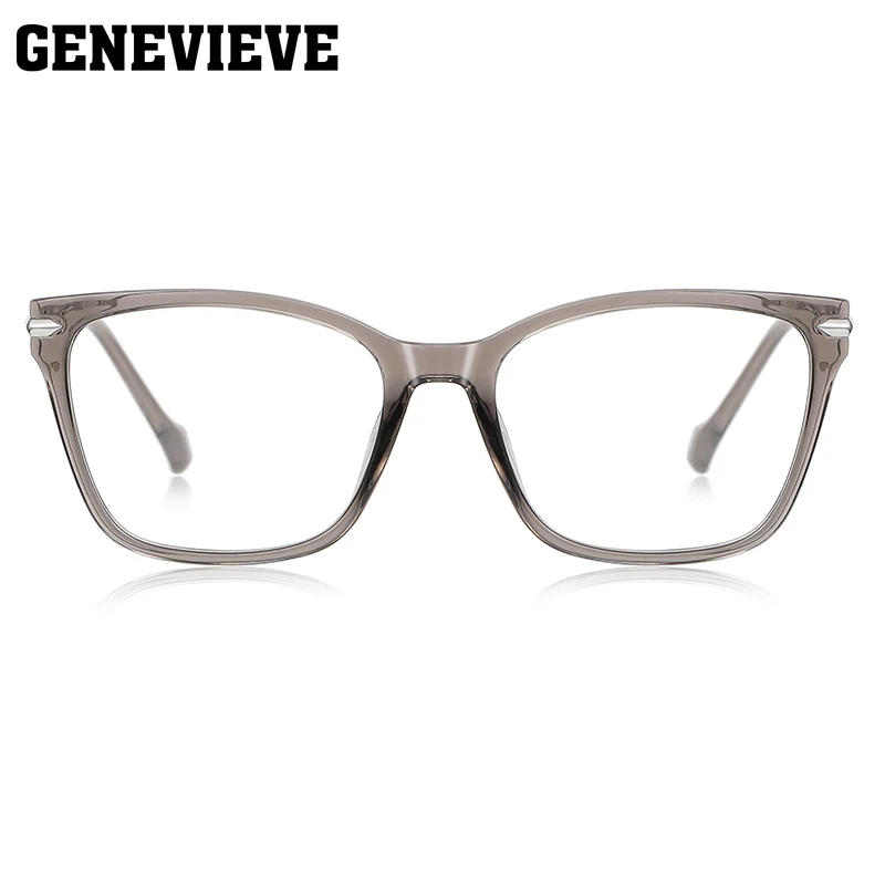 GENEVIEVE إطار مربع هندسي جديد تصميم بسيط مضاد للضوء الأزرق نظارات فوتوكروميك وصفة طبية قابلة للتخصيص LS242 #3