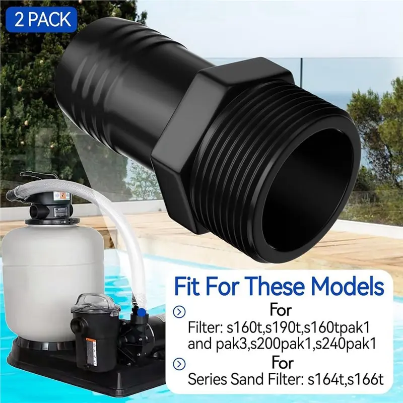 1.5 Inch Pool Pump Hose Adapter For Hayward SPX1091Z2 Hose Male Insert Adapter Replacement