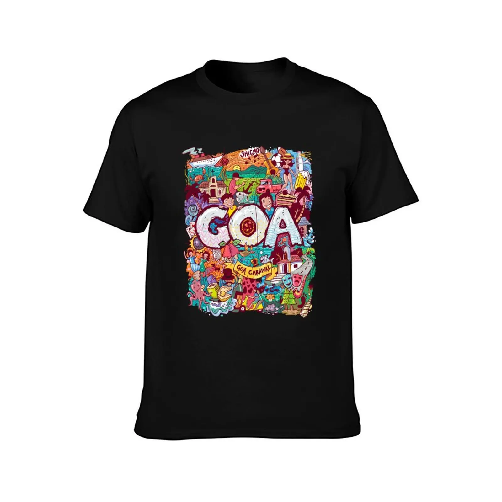 Goa Doodle mashup 1 T-Shirt anime t shirts oversize T-Shirt