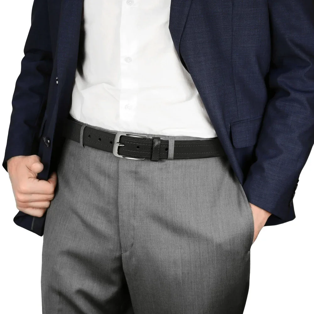 الفاخرة مصمم بولي Leather حزام من الجلد الرجال أحزمة وسط دبوس مشبك عادية جلد البقر الرجال Vintage أحزمة جان حزام الهدايا للنساء #2