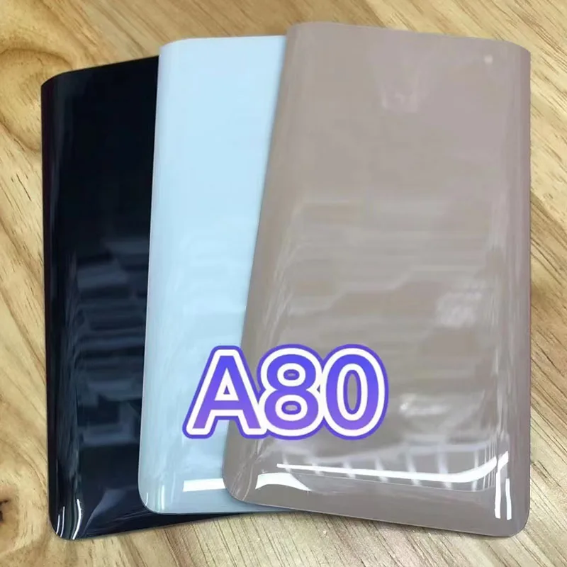 For Samsung Galaxy A80 Back Battery Cover Glass Housing Cover Door Rear Repair Parts For Samsung A80 A805F Back Cover