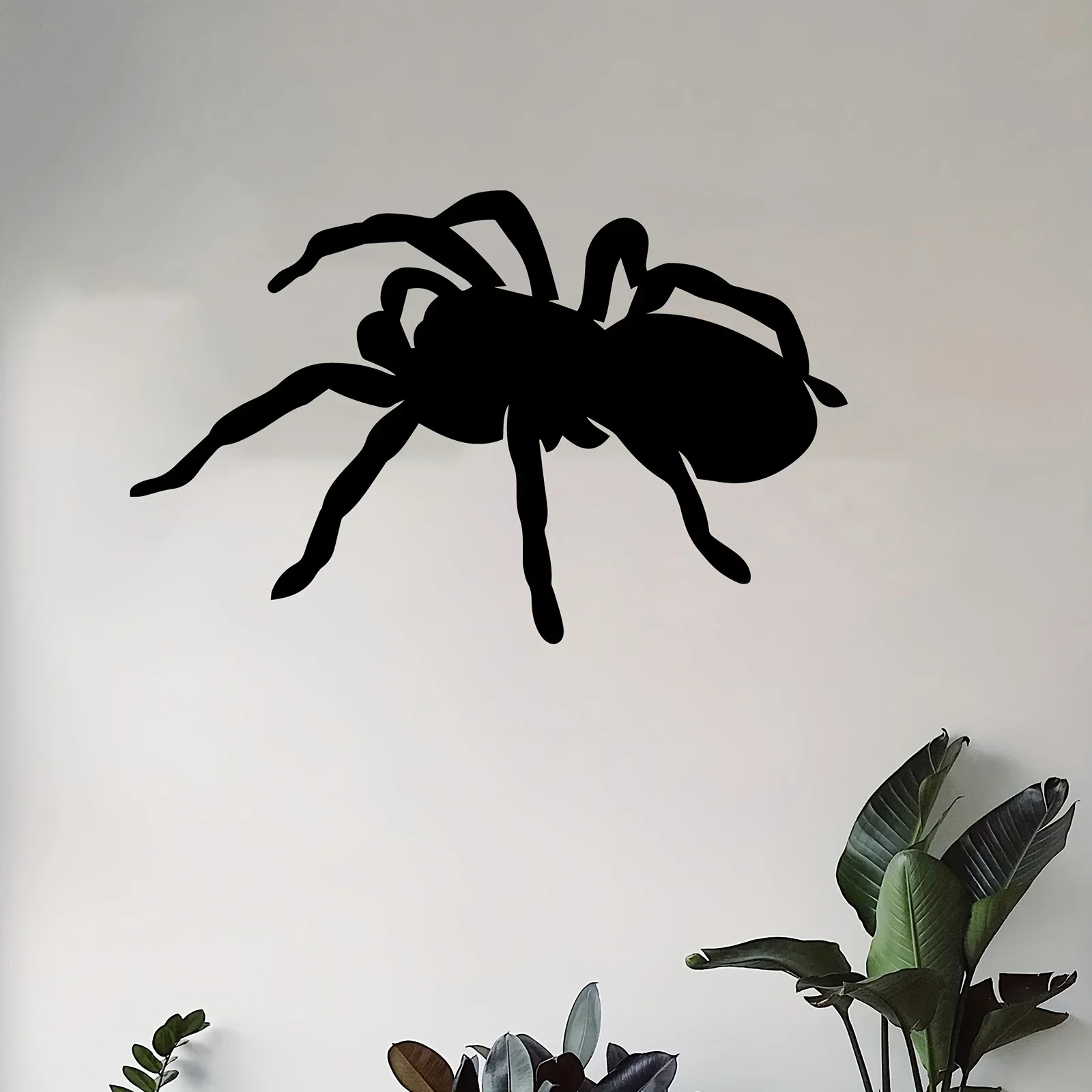 CIFBUY Pretty Halloween Spider Metal Wall Art, Spooky Iron Wall Hanging Ornament for Farmhouse Entryway Halloween Party Home - view 2