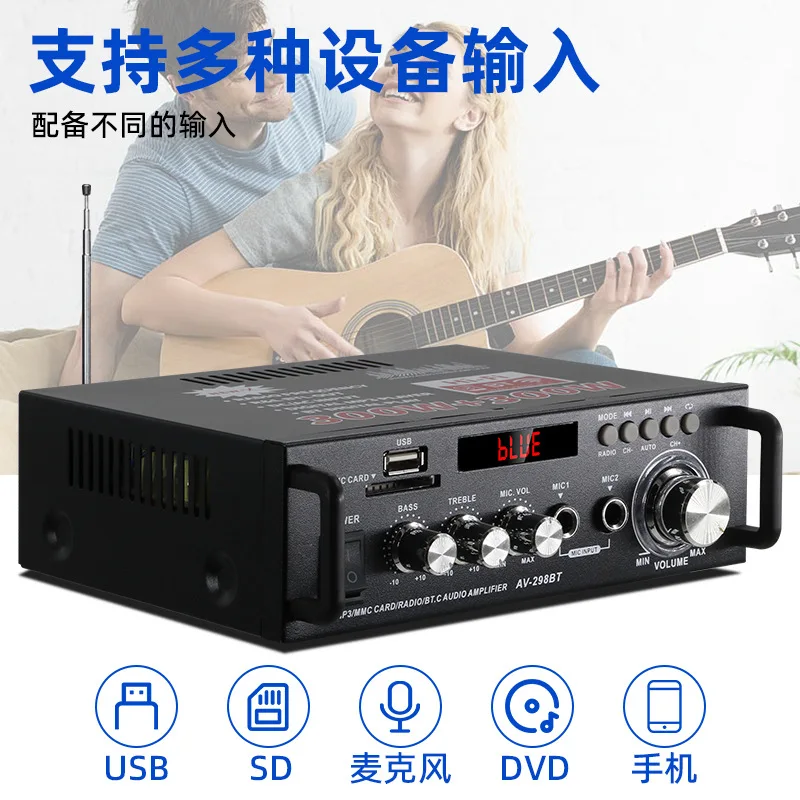 Professional High-power Speakers Power Amplifiers Home Bluetooth  Audio  Digital Power Amplifiers