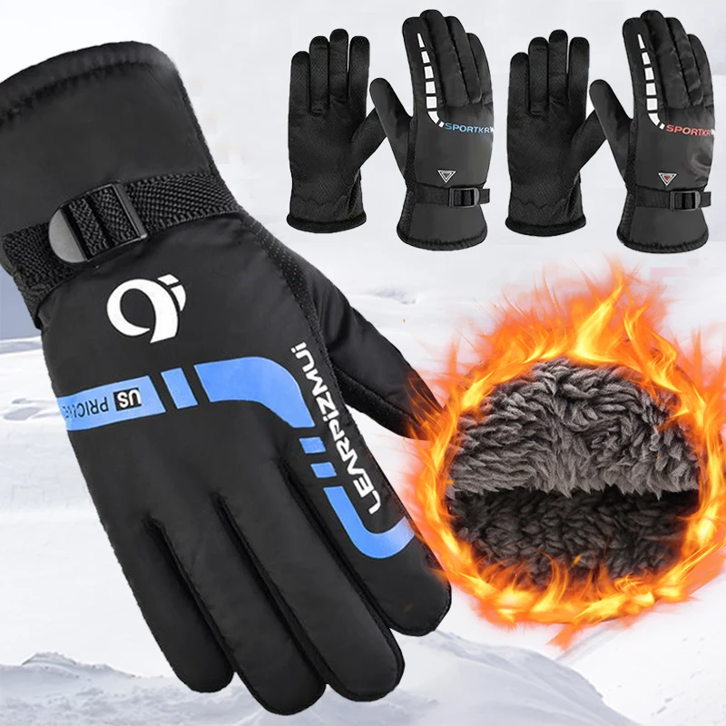 Men Waterproof Women Winter Gloves Windproof Outdoor Cycling Sport Ski Gloves Bike Bicycle Scooter Riding Motorcycle Warm Gloves