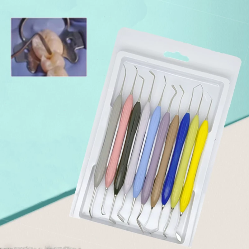 

Шпатели для стоматологической смолы, силиконовый набор, стоматологический инструмент, набор инструментов для наполнения композитной смолой