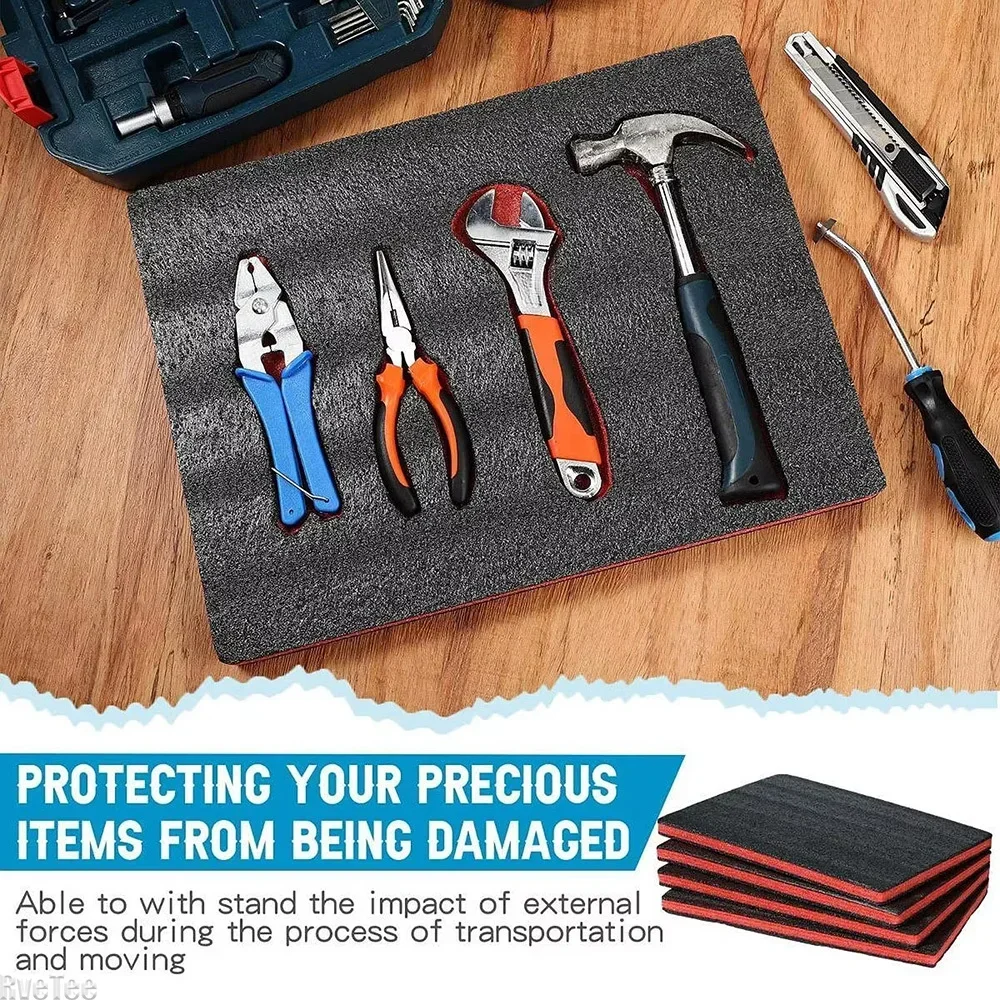 حالة الكاميرا توسيد إدراج ورقة تلميع الرملي كتلة إسفنجية PadToolbox Liner4Pcs أداة صندوق رغوة إدراج منصات رغوة التعبئة