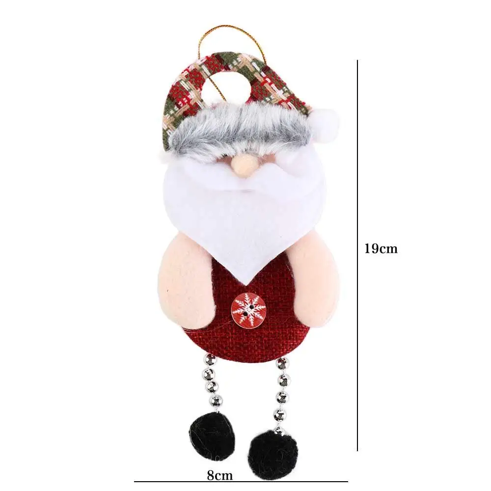 

Cute Cloth Snowman Tree Pendant Santa Claus Hanging Merry Christmas Ornament Elk Decorative Christmas Decoration Happy New Year