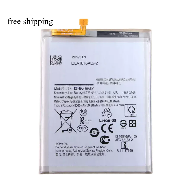 Replacement battery Suitable for EB-BA426ABY for  A42 5G/A32 5G/A72/A326/M225 mobile phone batteries