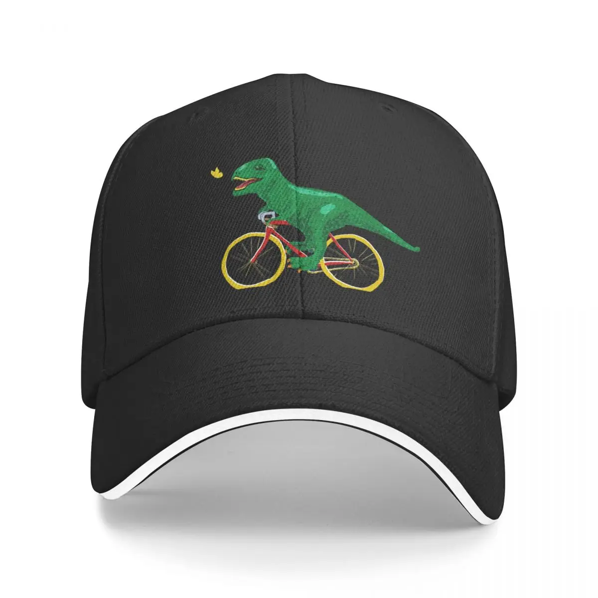 

Dino on bike Baseball Cap party Hat Cosplay Men Women's