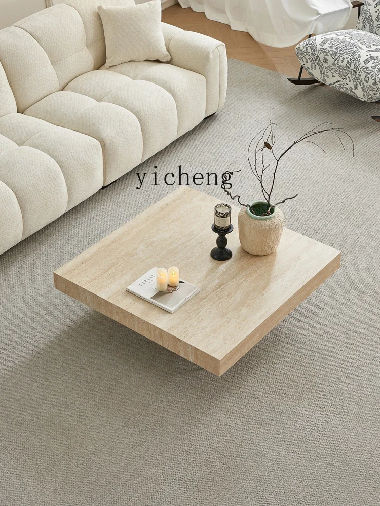 ZC Coffee Table Living Room Living Room Home High-Grade Minimalist Small Apartment Suspension Square Coffee Table