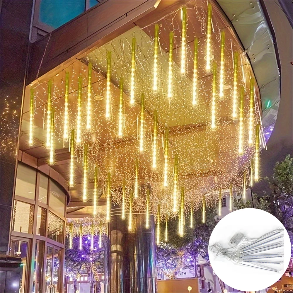 

Garden LED Meteor Shower String Light Battery Power Outdoor Fairy Garland Lamp Wedding Valentine's Day Ramadan Decoration 2026