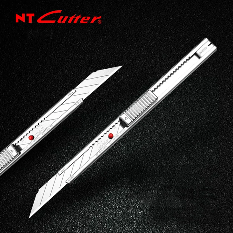 NT Cutter PRO AD-2P Auto-Lock Utility Knife 9mm Cutter with 30 Degrees Blade Art Knives Delicate Work Precision Cutting Tools