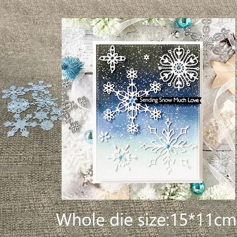 

New Design Craft Metal stencil mold Cutting Die Stylish Snowflakes decoration scrapbook die cut Album Paper Card Craft Embossing