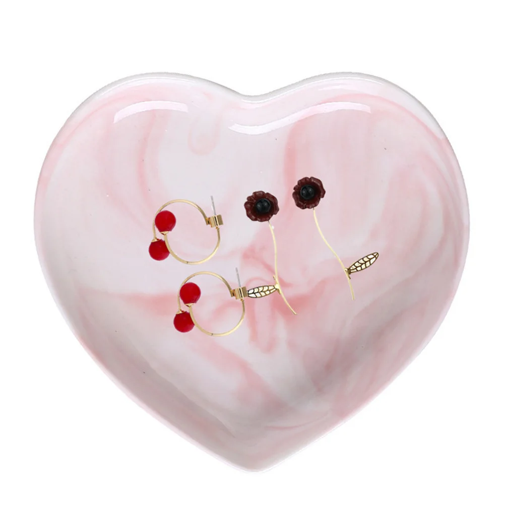 

Heart Shape Ceramic Serving Platter Size L Creative Dish for Parties Banquet Family Meals Heart Shape Fruits Plate