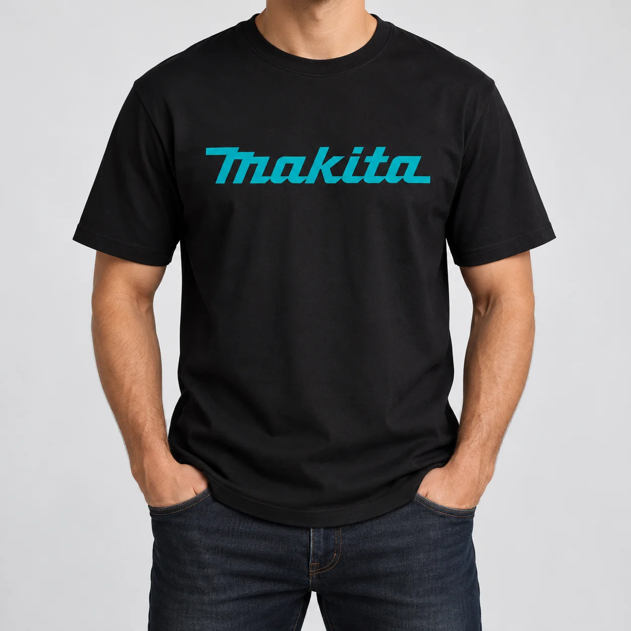 Makitas Style Men's Builder Power Tools  Cotton Work Wear Printed Graphic T-shirt Casual Daily Essential Men's Clothing Tee